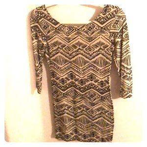 Aztec Print Dress